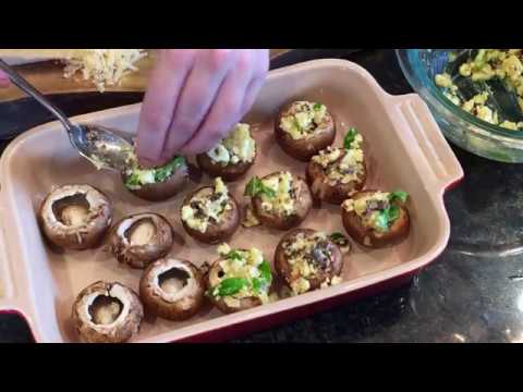 Sun-dried Tomato and Feta Stuffed Mushrooms