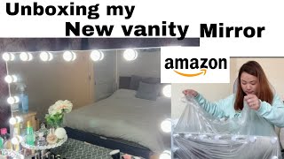 UNBOXING Hollywood Vanity Mirror from Amazon.  I’m loving it 😍