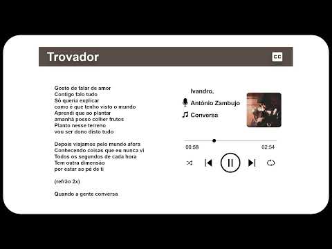 IVANDRO - Conversa feat. António Zambujo
