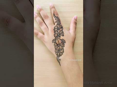 back hand beautiful Mehandi design #mehndi #henna #mehandidesigns #letestmehndi