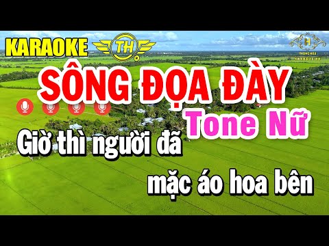 Sông Đọa Đày Karaoke Tone Nữ ( Gm ) Nhạc Sống Dễ Hát | Trọng Hiếu