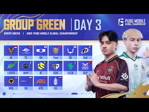 [EN] 2025 PMGC League | Group Green Day 3 | PUBG MOBILE Global Championship