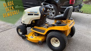 Cub Cadet LT1042 Blade Deck Removal