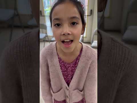 VOENA choir member Evelyn, age 9 singing Flowers by Miley Cyrus! ☺️ #flowers #choir #kids #cute