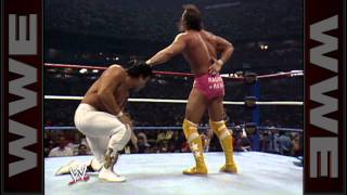 Ricky "The Dragon" Steamboat overcomes Randy "Macho Man"