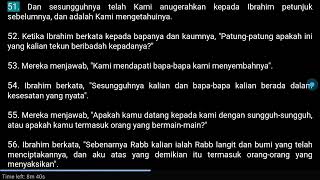 073. Al Anbiyaa' - Surah 21 - 112 ayat