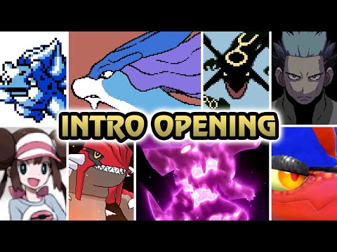 Pokémon Games - Evolution of Intros Opening (1996 - 2023)