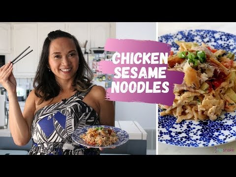 Chicken Sesame Noodles | Low Carb Recipe