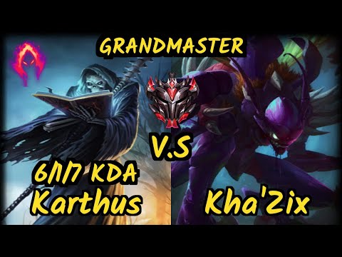 FNC Broxah (KARTHUS) vs KHA'ZIX - 6/1/7 KDA JUNGLE GAMEPLAY - EUW Ranked GRANDMASTER