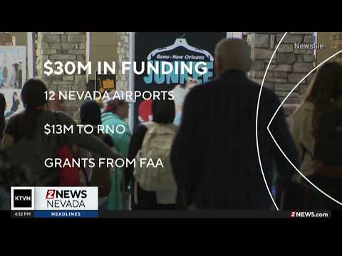 Nearly $30000000 in grant funding heading to Nevada airports