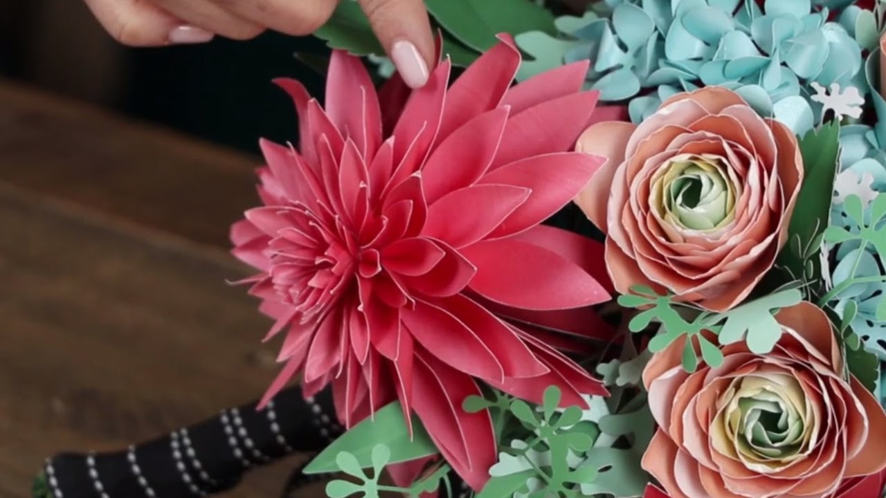 Lia Griffith Paper Dahlia Flower Video