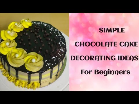 Chocolate Cake Decorating Ideas | Simple Cake Decoration For Beginner | By MANSI'S CAKES AND COOKIES