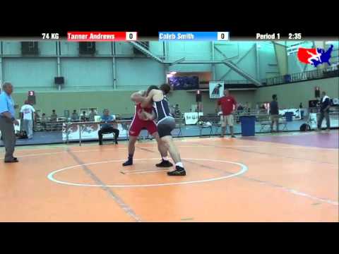 Tanner Andrews vs. Caleb Smith at 2013 ASICS University Nationals - GR