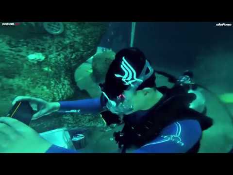 Walkie-Talkie Rugged Phone Ulefone Armor 3T Deep Water Testing(Diving)