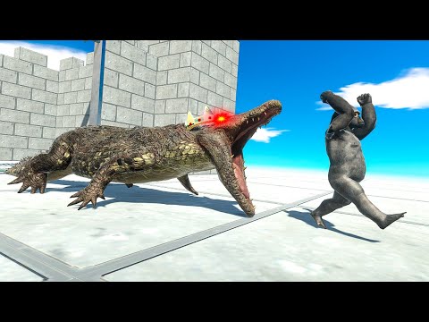 KING PURUSSAURUS keeps INVADERS away FROM his CASTLE - Animal Revolt Battle Simulator
