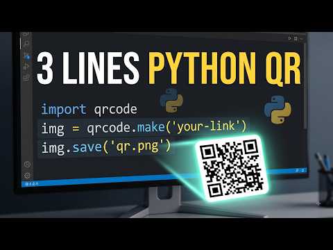 Generate Qr Code With 4 Lines Of Python Code Python Qrcode