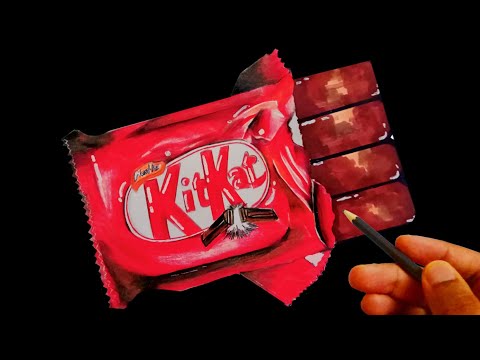 CHOCOLATE (KITKAT) DRAWING BY @b-artofficial @kitkat