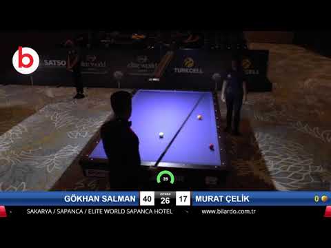 GÖKHAN SALMAN & MURAT ÇELİK Bilardo Maçı - 2019 TÜRKİYE ŞAMPİYONASI 2.ETAP-ELEME