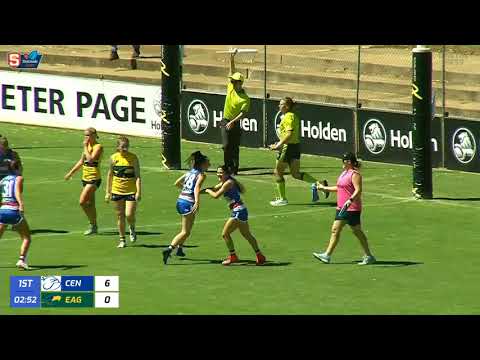 Central's Lauren Breguet kicks a beauty - Rd 1 Statewide Super Women's League