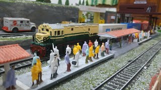 Download lagu Layout nya Mirip Banget Punya Kereta Densha,  Tapi Kok LEBIH KEREN‼️😍. Layout Rail King Kota Sleman mp3