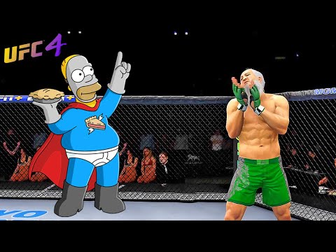 Simple Simpson vs. Old Bruce Lee (EA sports UFC 4)