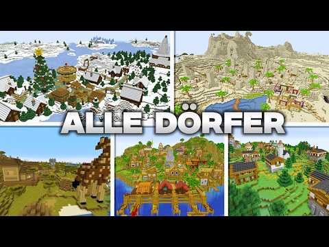 ICH HABE ALLE MINECRAFT DÖRFER TRANSFORMIERT