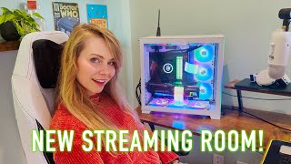 Kendra's New GAMING Room / STREAMING Setup! - *Studio Makeover* - Hailee And Kendra