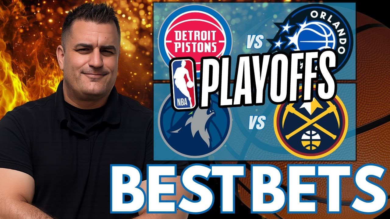 Pistons vs Magic and Timberwolves vs Nuggets BEST Bets | Monday NBA Playoffs Predictions!