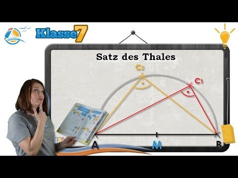 Satz des Thales || Geometrie - Klasse 7 ★ Wissen
