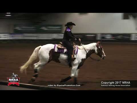 Gun Smoke N Glory ridden by Natalie S Gydesen  - 2017 NRHA Futurity (Rookie)