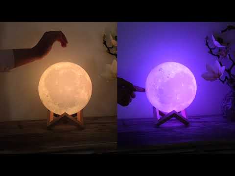 Goapa Mėnulio 3D Nakties Lempa Moon video