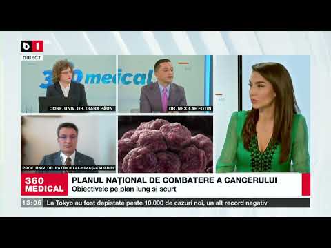 EMISIUNEA 360MEDICAL - B1TV -  Planul National de Combatere a Cancerului 23.01.2022