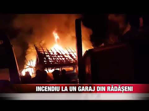 Incendiu la un garaj din Rădășeni