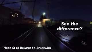 See the difference bike path lighting makes