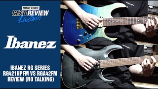 Video thumbnail for Ibanez RG Series RG421HPFM VS RGA42FM Review (No Talking) by Music Force Official
