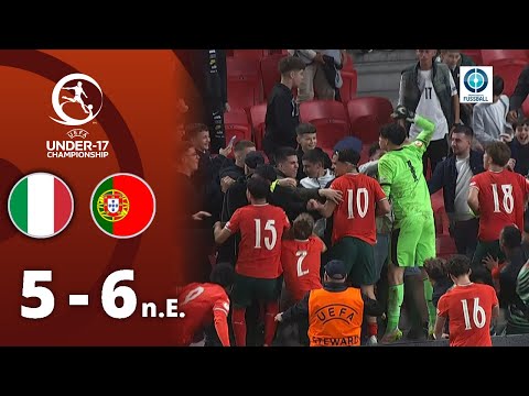 DRAMA IM ELFMETERSCHIEßEN! Cunha überragend, Portugal im Finale | Italien U17 - Portugal U17