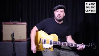 Video thumbnail for Gretsch G5435 & G5438 Electromatic Pro Jet Electric Guitar Gold Product Review and Demo by Alamo Music Center