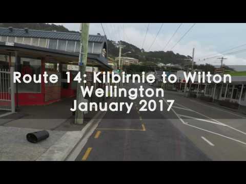 14 Bus Route from Kilbirnie to Wilton, Wellington - Timelapse