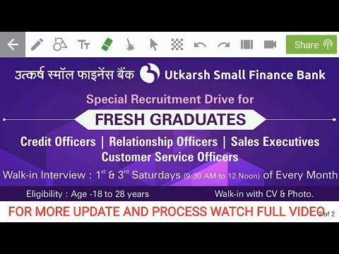 download lagu mp3 mp4 Utkarsh Bank Recruitment 2017, download lagu Utkarsh Bank Recruitment 2017 gratis, unduh video klip Utkarsh Bank Recruitment 2017