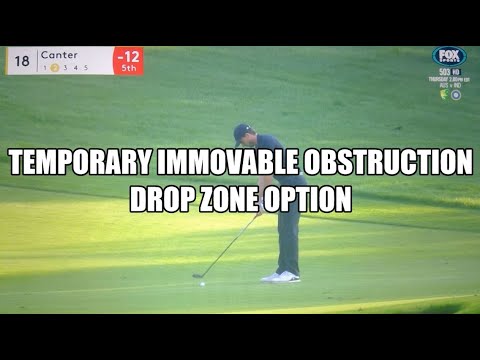 Temporary Immovable Obstruction Dropping Zone Option - Golf Rules