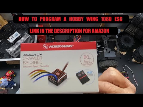 How to program a hobby wimg 1080 crawler esc from Amazon