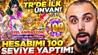HESABIMI 100 KOLEKSİYON SEVİYESİ YAPTIM!! 😱 (TÜRKİYE'DE İLK VE TEK!) - PUBG Mobile