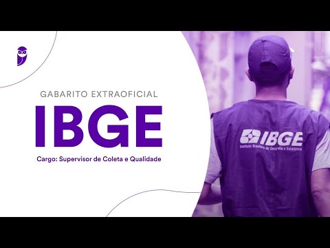 Prova IBGE 2023 – Supervisor de Coleta e Qualidade