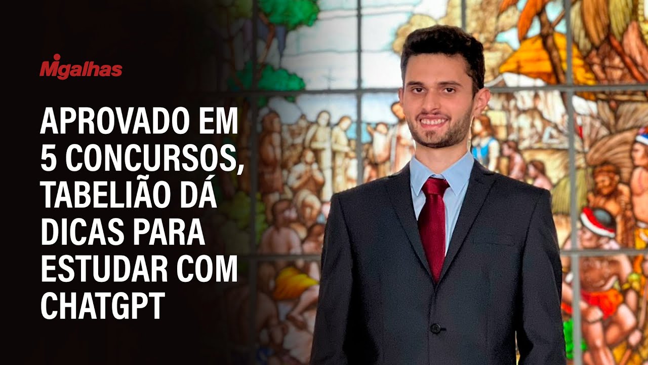 Aprovado em 5 concursos, tabelião dá dicas para estudar com ChatGPT