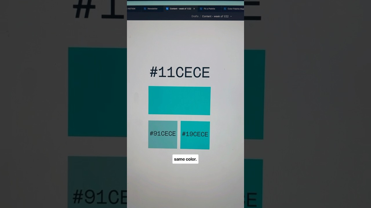 Do you know which characters are MOST important in a hex code? 🎨 #graphicdesign #hexcode