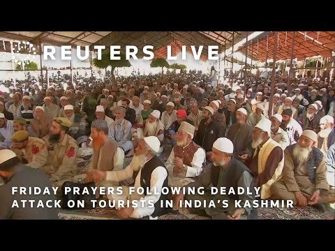 LIVE: Friday prayers following deadly attack on tourists in Indian Kashmir