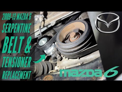 2009-13 Mazda 6 Serpentine Belt & Tensioner Replacement How-To