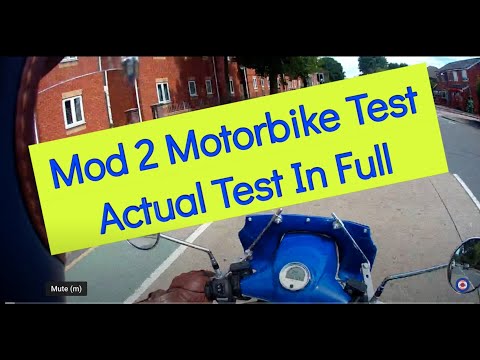 Mod 2 Motorbike Test 2021 , Actual Test in Full (A1 Licence)