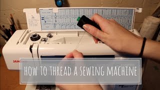 How To Thread A Sewing Machine | Janome MyExcel 18W