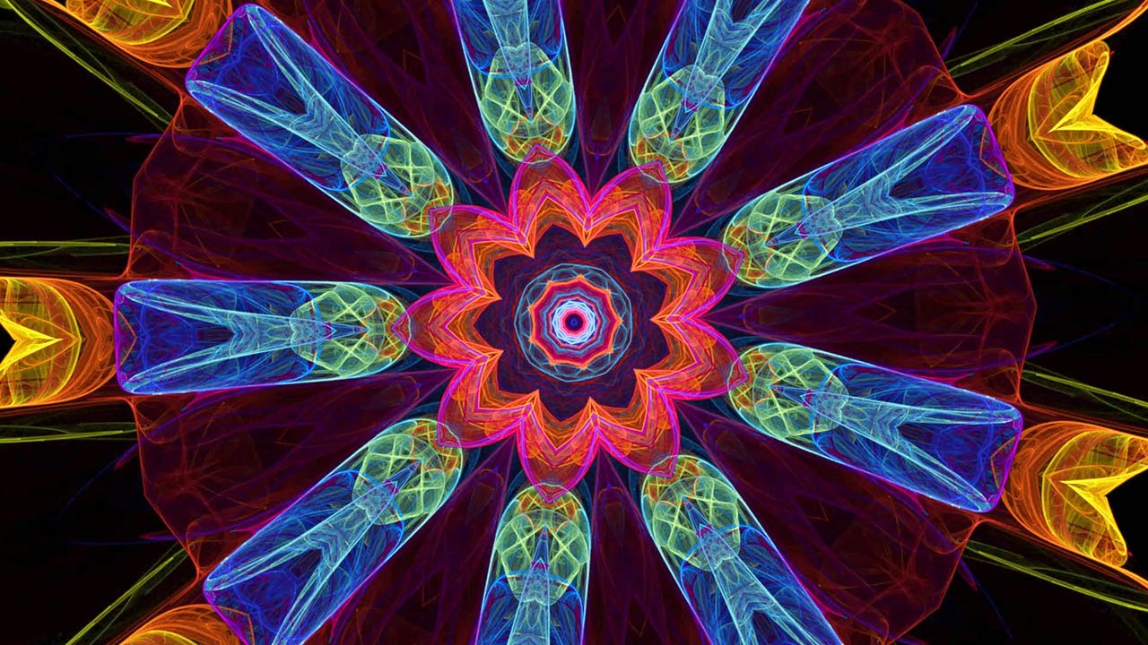 Splendor of Color Kaleidoscope Video v1.3 (Hypnotic Visuals to Relaxing Ambient Meditation Music)